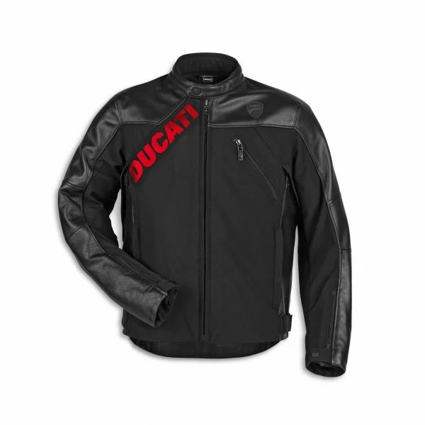 Blouson en cuir-tissu-Ducati Logo C1